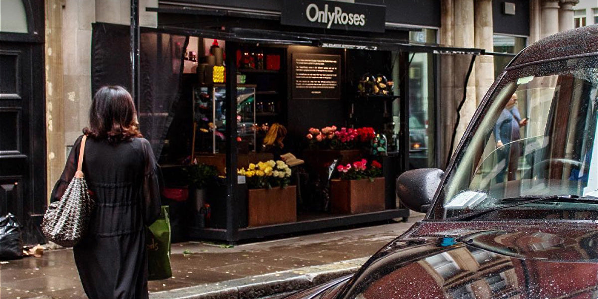 OnlyRoses luxury rose arrangement delivered in Knightsbridge, London