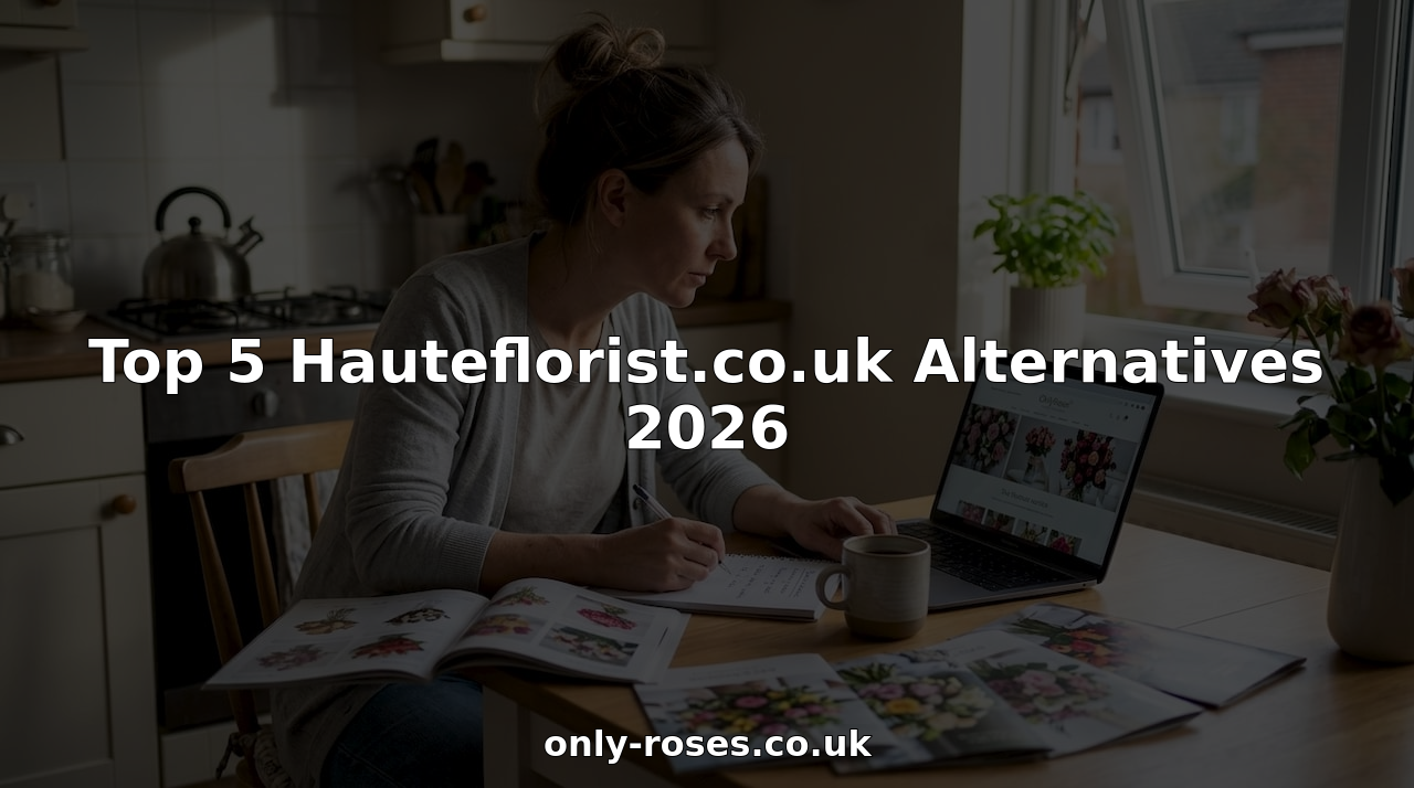 Analyst comparing luxury floral arrangement services