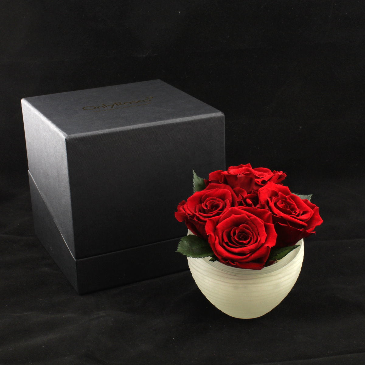 First anniversary red roses luxury box