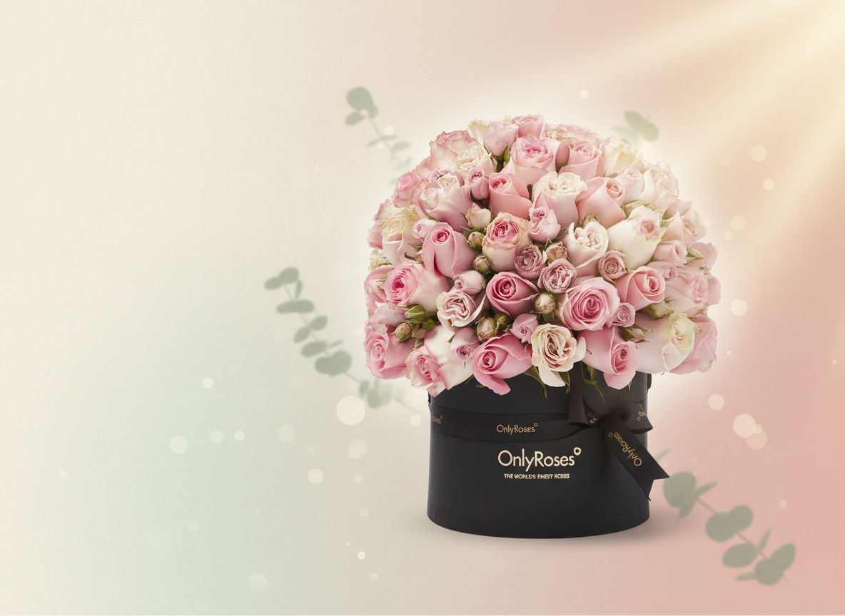 First anniversary red roses luxury box