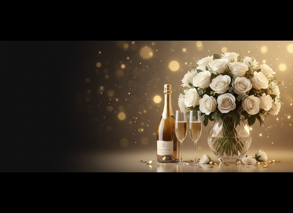 First anniversary red roses luxury box