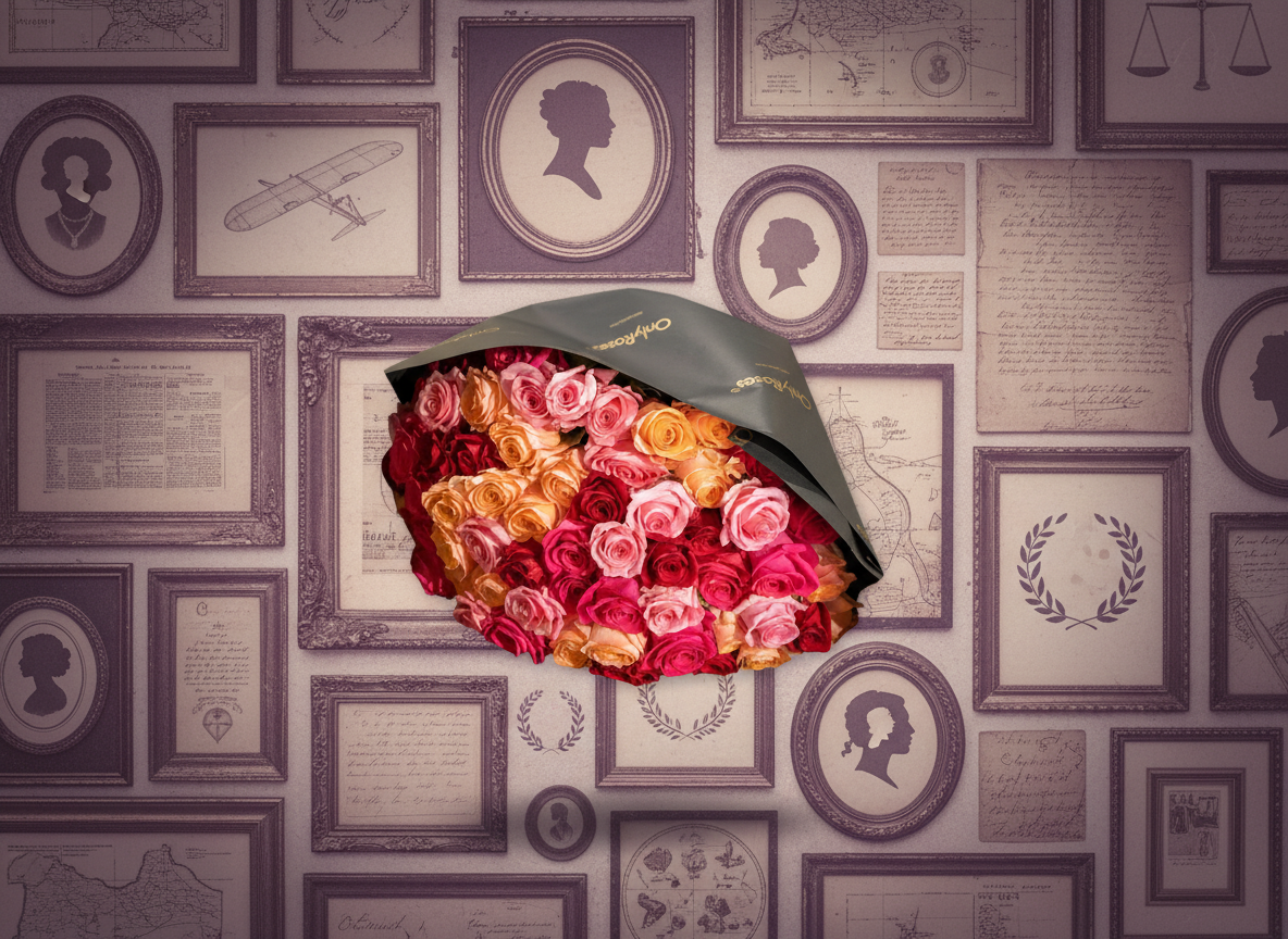 First anniversary red roses luxury box