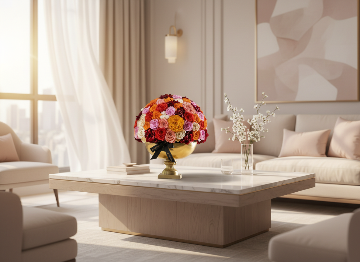 First anniversary red roses luxury box