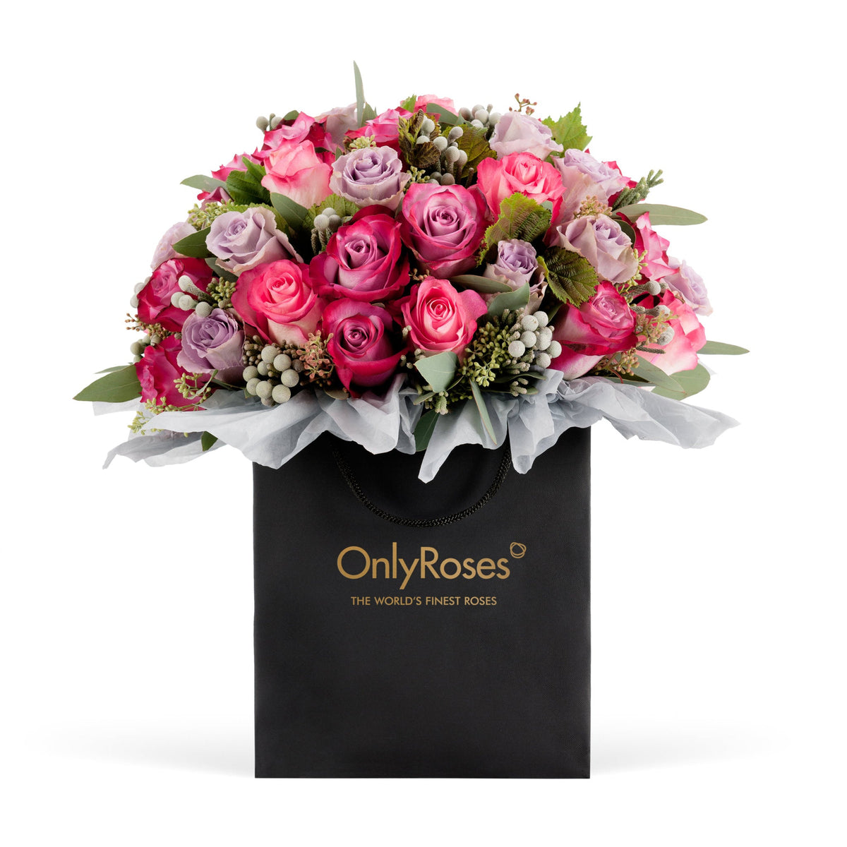 5000 Roses The Only Bouquet Beirut Souk - Purple & Pink | OnlyRoses UK