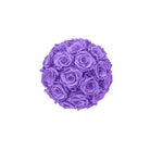 Purple rose ball on a white background