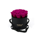 Black box with pink roses and 'Only Roses' branding on a white background